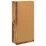 vidaXL Highboard Staré drevo 68 x 37 x 142 cm Kompozitné drevo – Obrázok 8