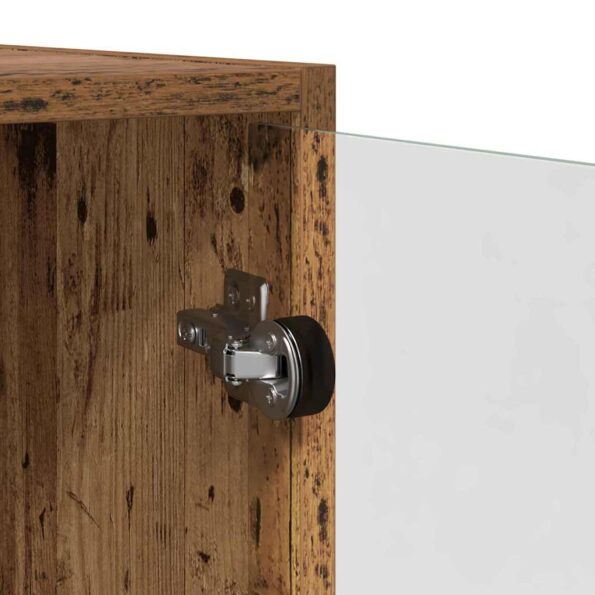 vidaXL Highboard Staré drevo 68 x 37 x 142 cm Kompozitné drevo – Obrázok 9