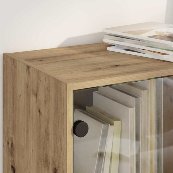 vidaXL Highboard Remeselný dub 68 x 37 x 142 cm Kompozitné drevo – Obrázok 4