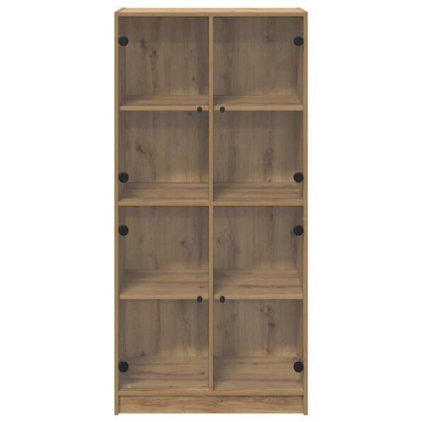 vidaXL Highboard Remeselný dub 68 x 37 x 142 cm Kompozitné drevo – Obrázok 6
