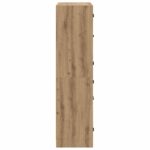 vidaXL Highboard Remeselný dub 68 x 37 x 142 cm Kompozitné drevo – Obrázok 7