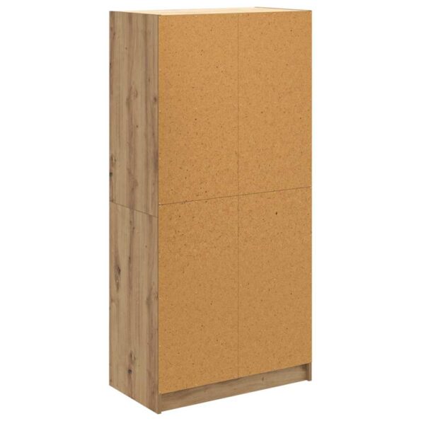 vidaXL Highboard Remeselný dub 68 x 37 x 142 cm Kompozitné drevo – Obrázok 8