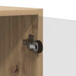 vidaXL Highboard Remeselný dub 68 x 37 x 142 cm Kompozitné drevo – Obrázok 9