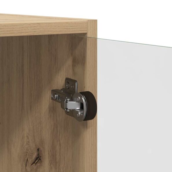vidaXL Highboard Remeselný dub 68 x 37 x 142 cm Kompozitné drevo – Obrázok 9