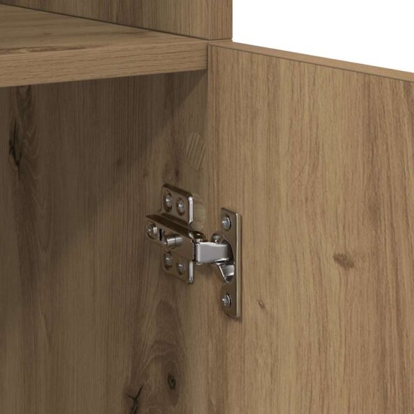 vidaXL Highboard Remeselný dub 80 x 42,5 x 185 cm Kompozitné drevo – Obrázok 10