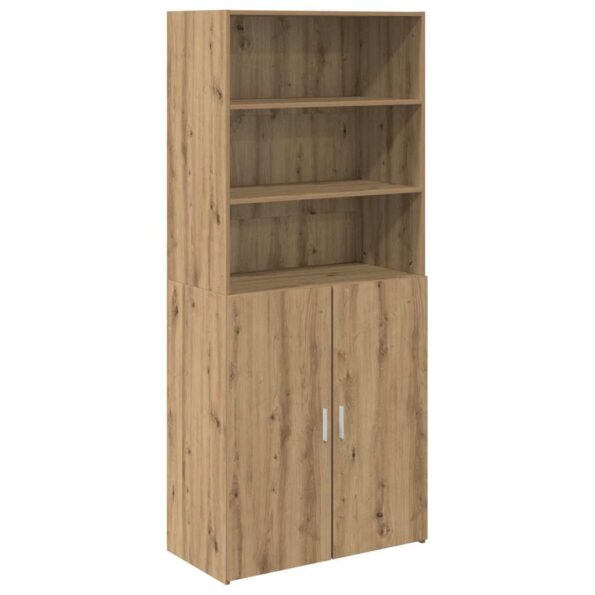 vidaXL Highboard Remeselný dub 80 x 42,5 x 185 cm Kompozitné drevo – Obrázok 2