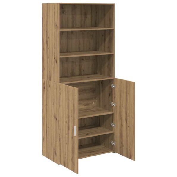vidaXL Highboard Remeselný dub 80 x 42,5 x 185 cm Kompozitné drevo – Obrázok 5