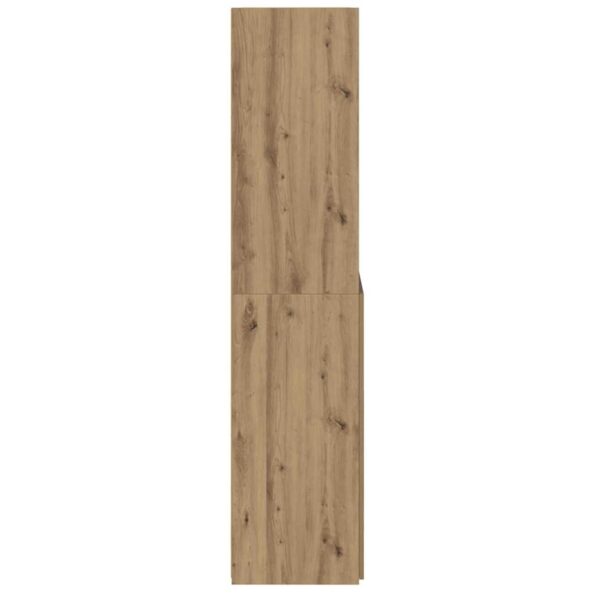vidaXL Highboard Remeselný dub 80 x 42,5 x 185 cm Kompozitné drevo – Obrázok 7