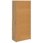 vidaXL Highboard Remeselný dub 80 x 42,5 x 185 cm Kompozitné drevo – Obrázok 8