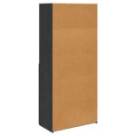 vidaXL Highboard Čierny dub 80 x 42,5 x 185 cm Kompozitné drevo – Obrázok 8