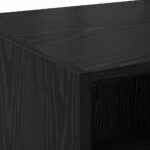 vidaXL Highboard Čierny dub 80 x 42,5 x 185 cm Kompozitné drevo – Obrázok 9