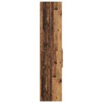 vidaXL Highboard Staré drevo 40 x 42,5 x 185 cm Kompozitné drevo – Obrázok 7