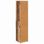 vidaXL Highboard Staré drevo 40 x 42,5 x 185 cm Kompozitné drevo – Obrázok 8