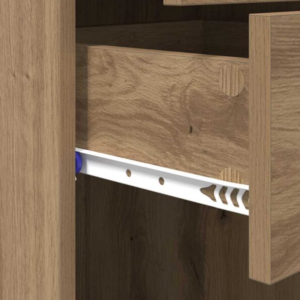 vidaXL Highboard Remeselný dub 40 x 42,5 x 185 cm Kompozitné drevo – Obrázok 10