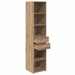 vidaXL Highboard Remeselný dub 40 x 42,5 x 185 cm Kompozitné drevo – Obrázok 5