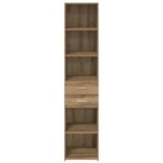 vidaXL Highboard Remeselný dub 40 x 42,5 x 185 cm Kompozitné drevo – Obrázok 6