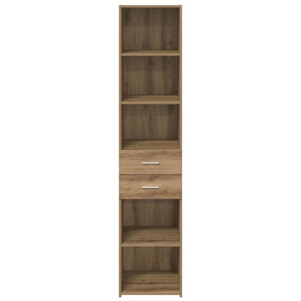 vidaXL Highboard Remeselný dub 40 x 42,5 x 185 cm Kompozitné drevo – Obrázok 6