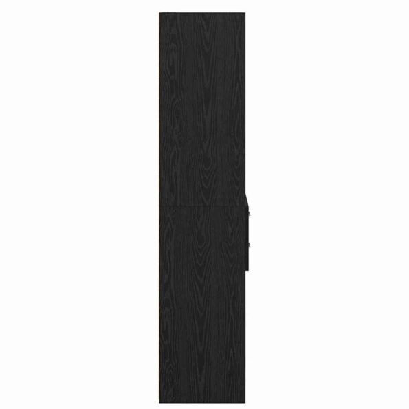 vidaXL Highboard Čierny dub 40 x 42,5 x 185 cm Kompozitné drevo – Obrázok 7