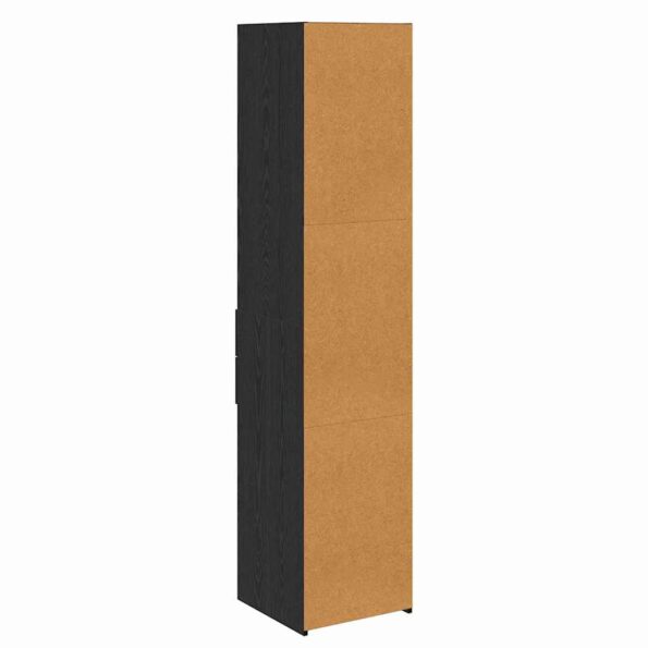 vidaXL Highboard Čierny dub 40 x 42,5 x 185 cm Kompozitné drevo – Obrázok 8