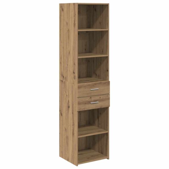 vidaXL Highboard Remeselný dub 45 x 42,5 x 185 cm Kompozitné drevo – Obrázok 2