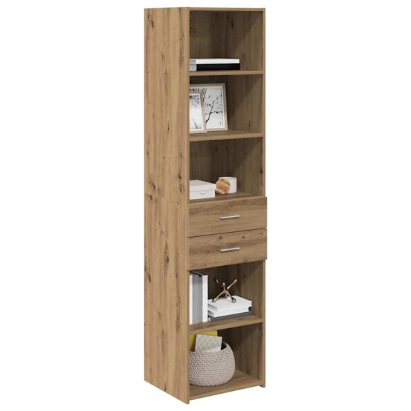 vidaXL Highboard Remeselný dub 45 x 42,5 x 185 cm Kompozitné drevo – Obrázok 3