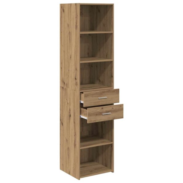 vidaXL Highboard Remeselný dub 45 x 42,5 x 185 cm Kompozitné drevo – Obrázok 5