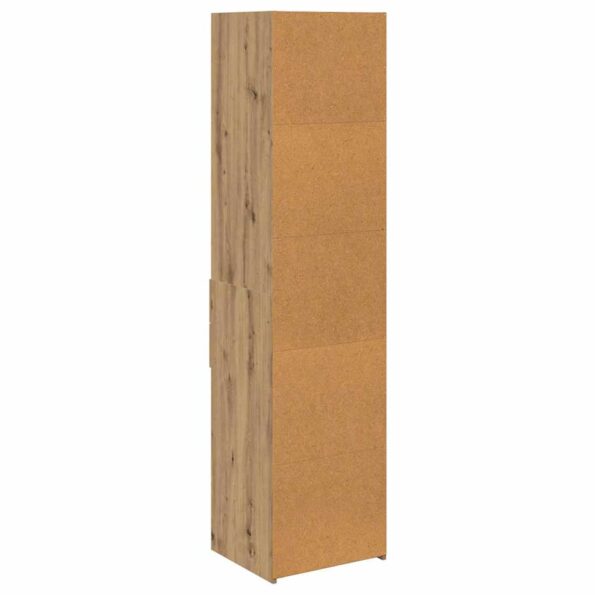 vidaXL Highboard Remeselný dub 45 x 42,5 x 185 cm Kompozitné drevo – Obrázok 8