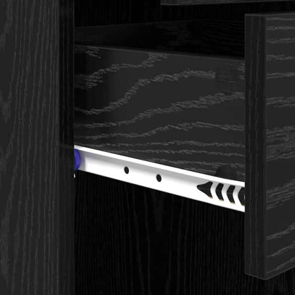 vidaXL Highboard Čierny dub 45 x 42,5 x 185 cm Kompozitné drevo – Obrázok 10