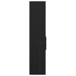 vidaXL Highboard Čierny dub 45 x 42,5 x 185 cm Kompozitné drevo – Obrázok 7