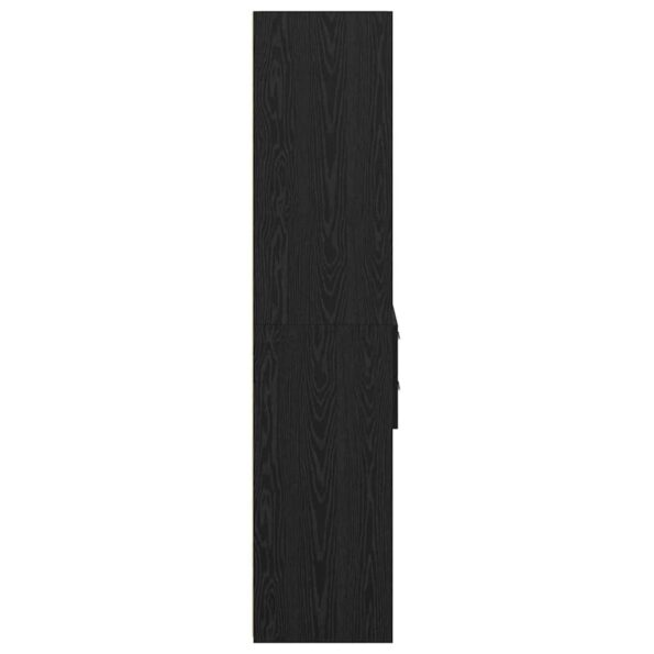 vidaXL Highboard Čierny dub 45 x 42,5 x 185 cm Kompozitné drevo – Obrázok 7