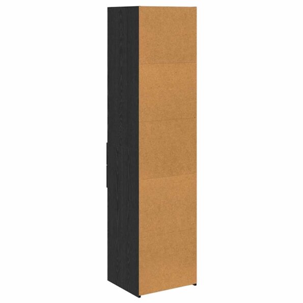 vidaXL Highboard Čierny dub 45 x 42,5 x 185 cm Kompozitné drevo – Obrázok 8
