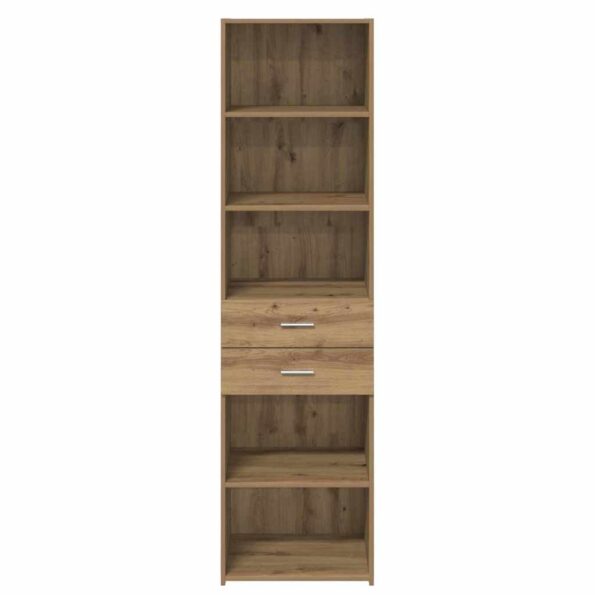 vidaXL Highboard Remeselný dub 50 x 42,5 x 185 cm Kompozitné drevo – Obrázok 6