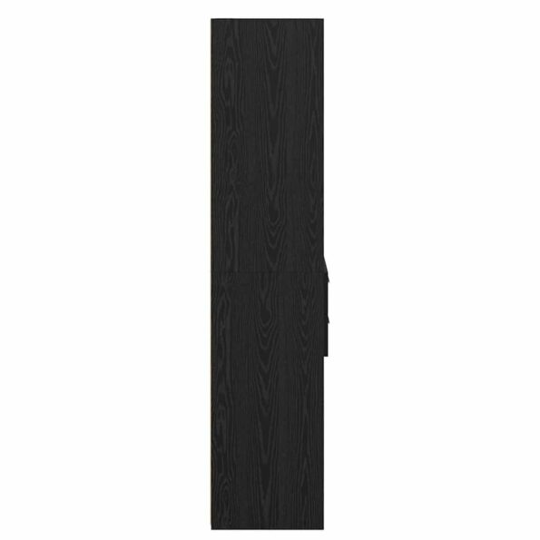 vidaXL Highboard Čierny dub 50 x 42,5 x 185 cm Kompozitné drevo – Obrázok 7