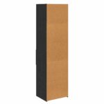 vidaXL Highboard Čierny dub 50 x 42,5 x 185 cm Kompozitné drevo – Obrázok 8