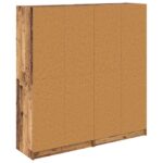 vidaXL Highboard 2 pcs Staré drevo 136 x 37 x 142 cm Kompozitné drevo – Obrázok 8