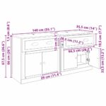 vidaXL Komody 2 pcs Čierny dub 70 x 35,5 x 67,5 cm Kompozitné drevo – Obrázok 13