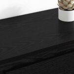vidaXL Komody 2 pcs Čierny dub 70 x 35,5 x 67,5 cm Kompozitné drevo – Obrázok 4
