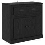 vidaXL Komody 2 pcs Čierny dub 70 x 35,5 x 67,5 cm Kompozitné drevo – Obrázok 7