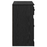 vidaXL Komody 2 pcs Čierny dub 70 x 35,5 x 67,5 cm Kompozitné drevo – Obrázok 8