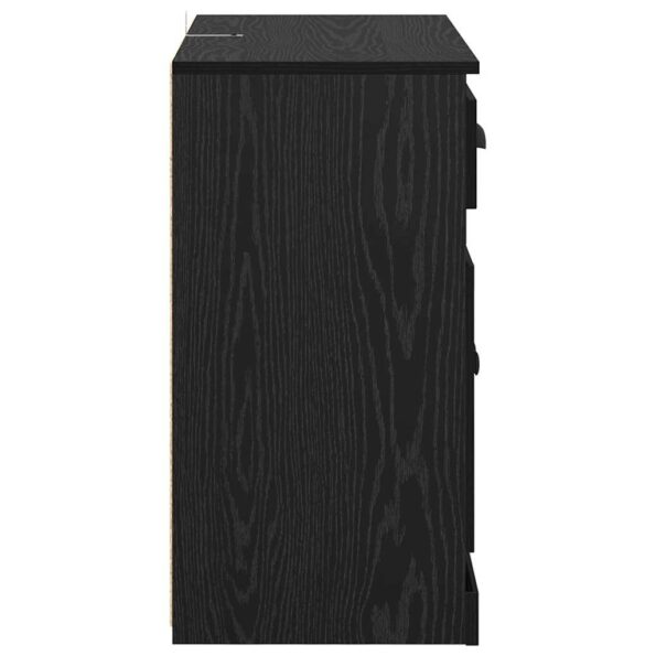 vidaXL Komody 2 pcs Čierny dub 70 x 35,5 x 67,5 cm Kompozitné drevo – Obrázok 8
