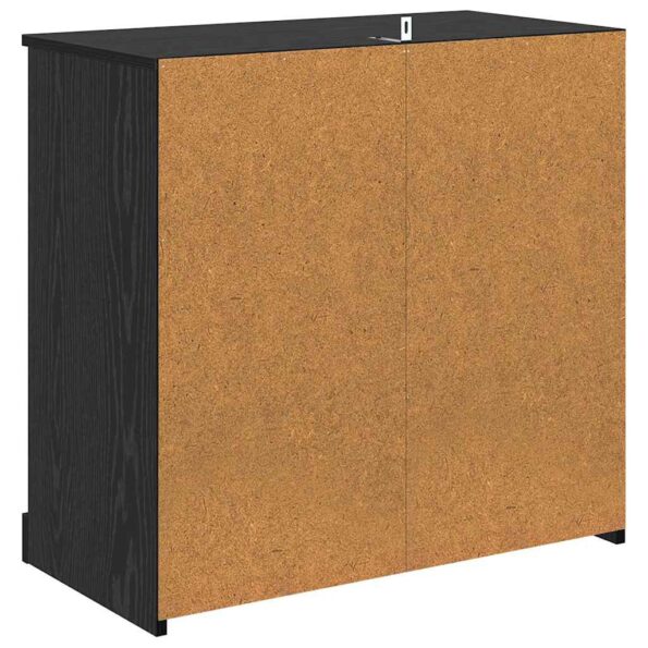 vidaXL Komody 2 pcs Čierny dub 70 x 35,5 x 67,5 cm Kompozitné drevo – Obrázok 9