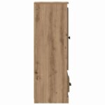 vidaXL Highboard so zásuvkou 3 pcs Remeselný dub Kompozitné drevo – Obrázok 10