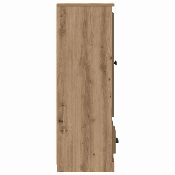vidaXL Highboard so zásuvkou 3 pcs Remeselný dub Kompozitné drevo – Obrázok 10