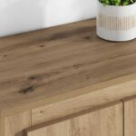 vidaXL Highboard so zásuvkou 3 pcs Remeselný dub Kompozitné drevo – Obrázok 4