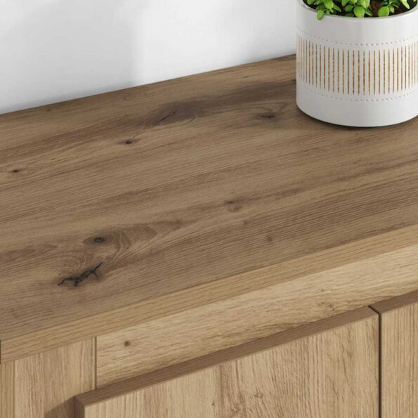 vidaXL Highboard so zásuvkou 3 pcs Remeselný dub Kompozitné drevo – Obrázok 4