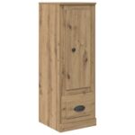 vidaXL Highboard so zásuvkou 3 pcs Remeselný dub Kompozitné drevo – Obrázok 8