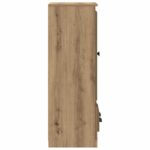 vidaXL Highboard so zásuvkou 3 pcs Remeselný dub Kompozitné drevo – Obrázok 9