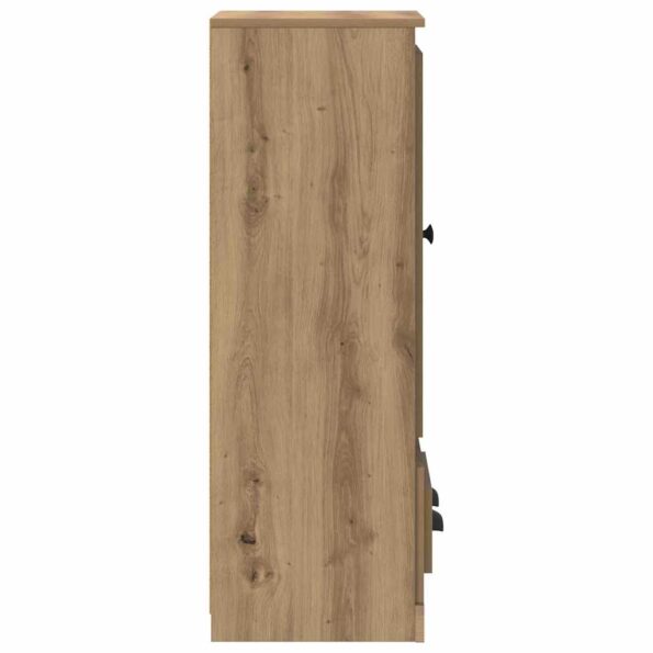 vidaXL Highboard so zásuvkou 3 pcs Remeselný dub Kompozitné drevo – Obrázok 9