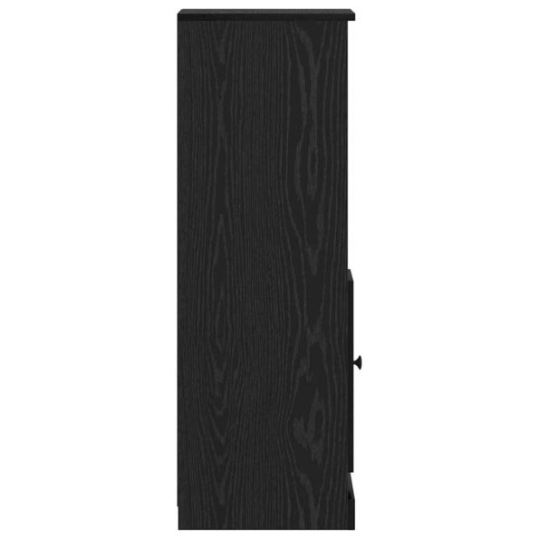 vidaXL Highboard so zásuvkou 3 pcs Čierny dub Kompozitné drevo – Obrázok 10