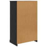 vidaXL Highboard so zásuvkou 3 pcs Čierny dub Kompozitné drevo – Obrázok 11